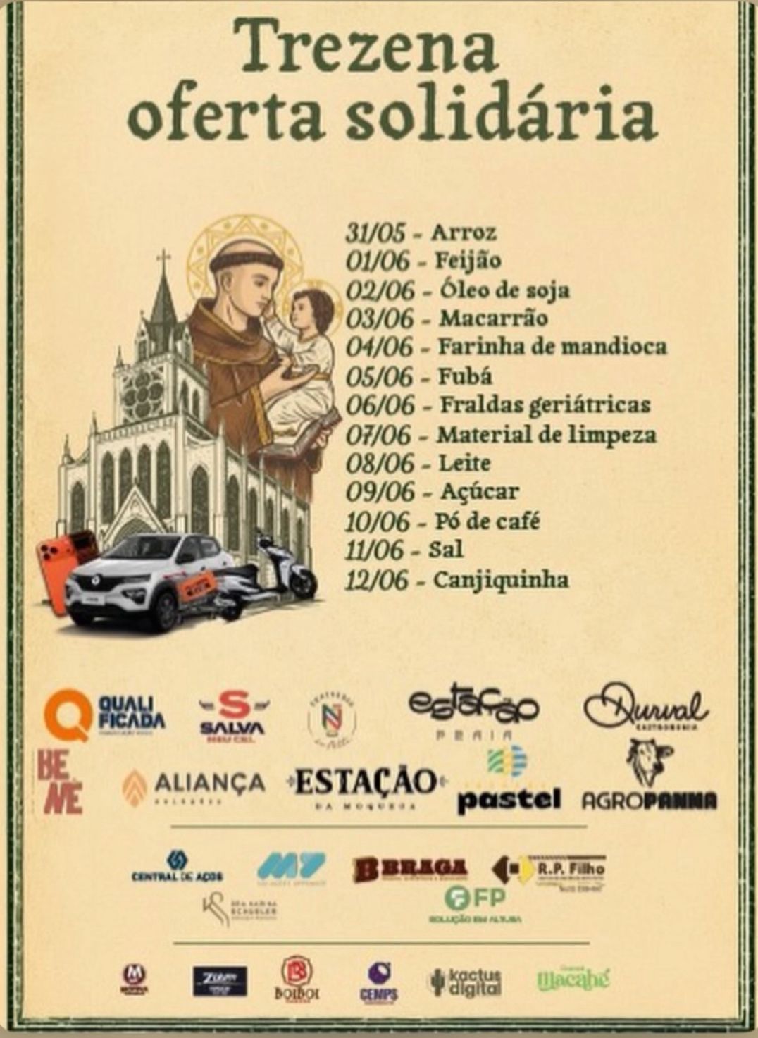 Igreja de Santo Antônio inicia Trezena e prepara grande festa do padroeiro