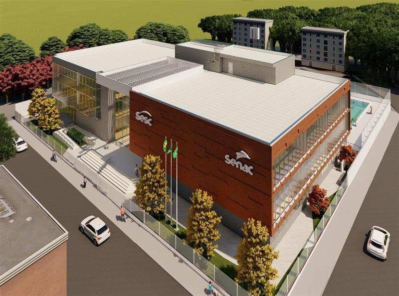 Obras do Centro Integrado de Atividades Sesc Senac entram na fase final em Rio das Ostras