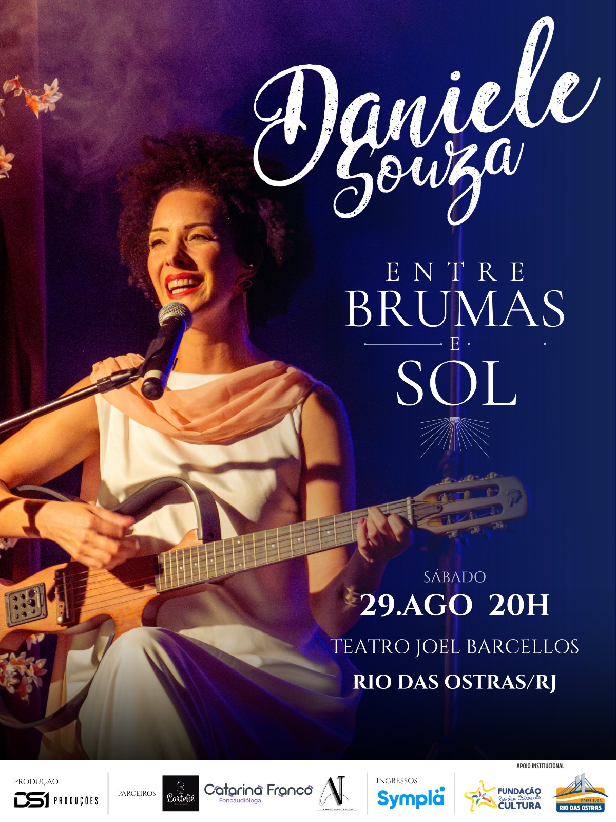 Nova data para show de Daniele Souza no Teatro Municipal Joel Barcellos é divulgada